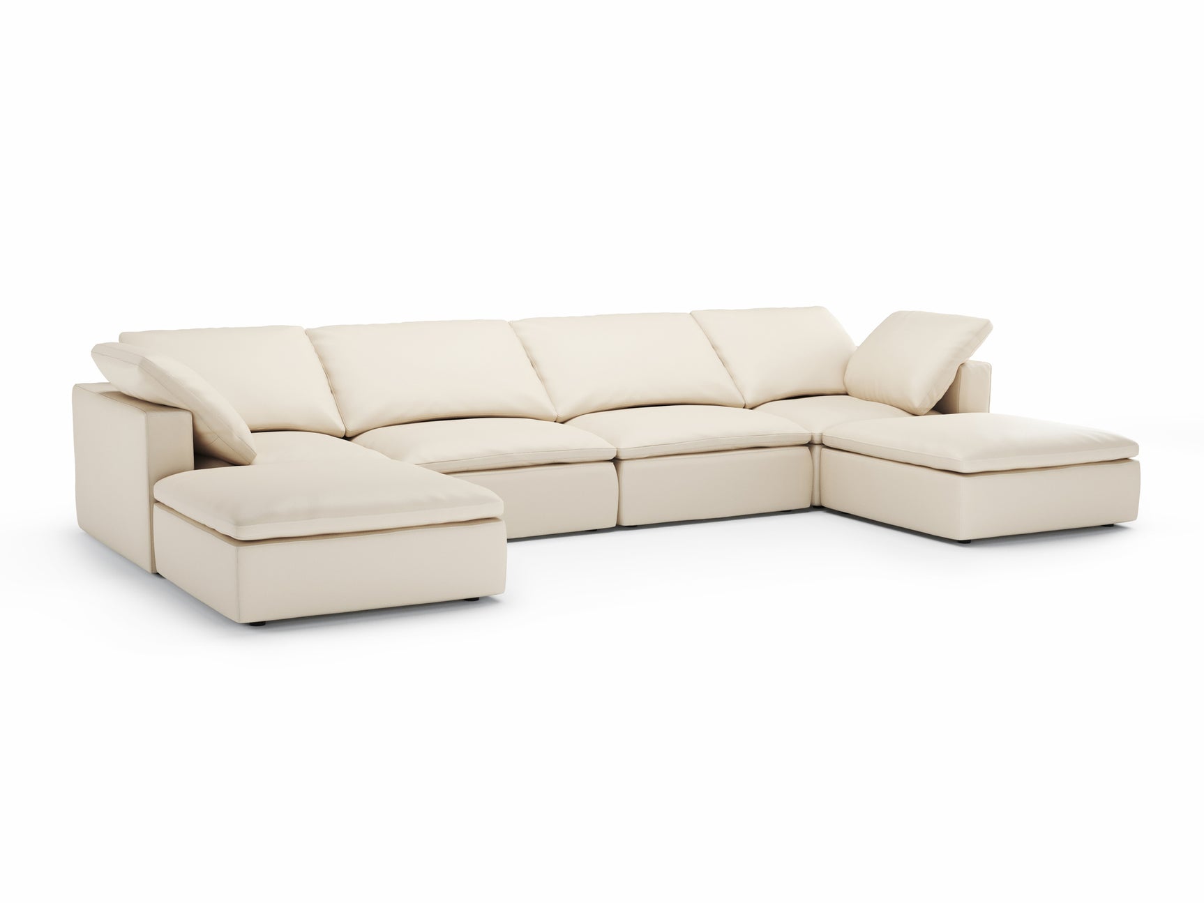 Claire Leather Modular Sofa