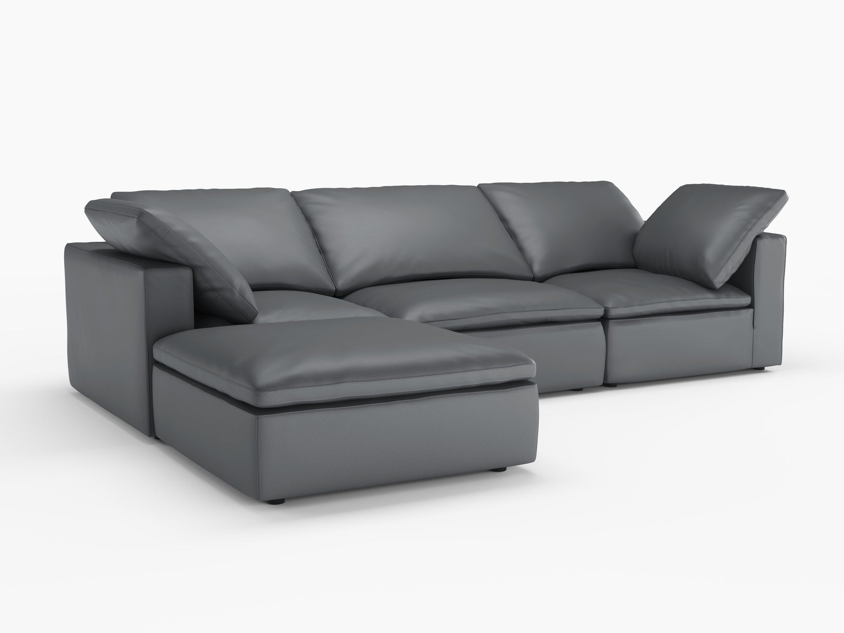 Claire Leather Modular Sofa