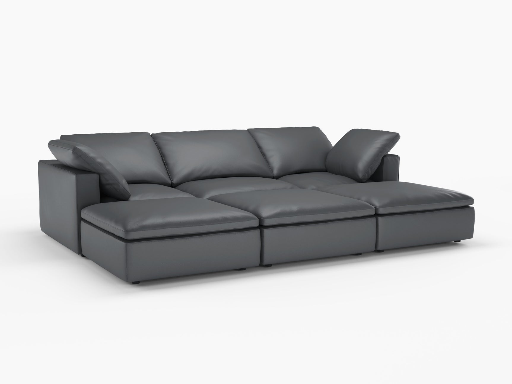 Claire Leather Modular Sofa