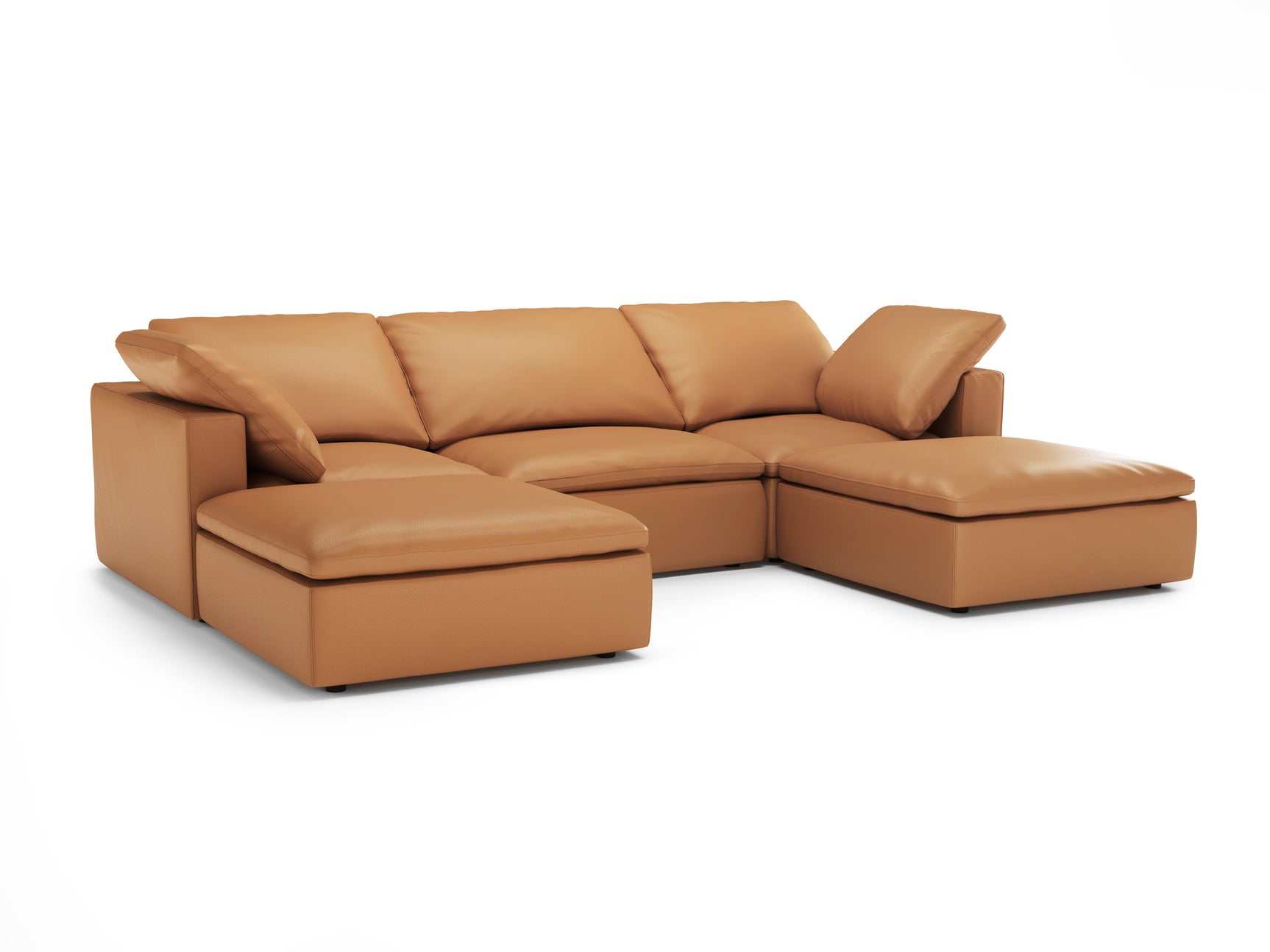 Claire Leather Modular Sofa