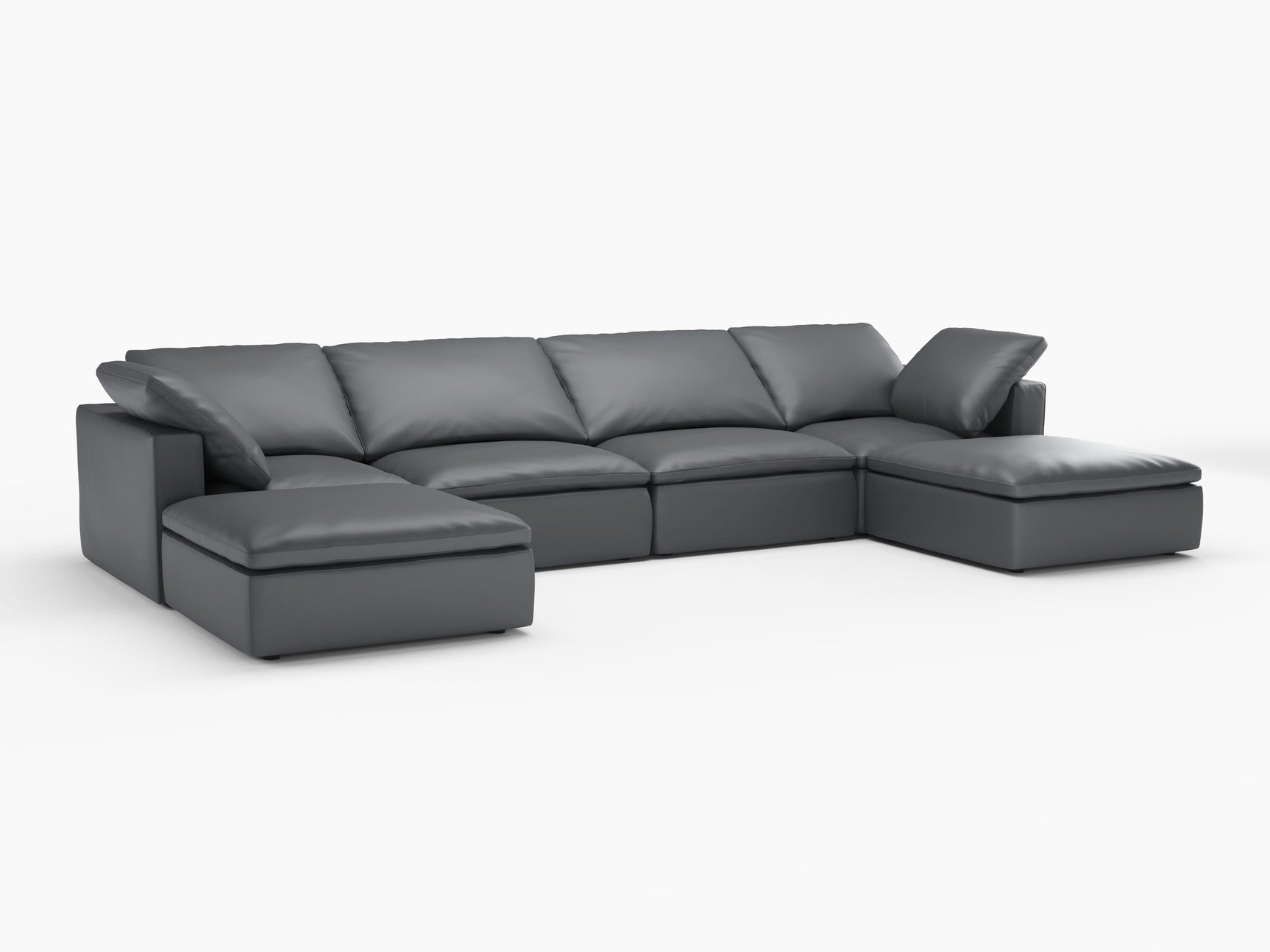 Claire Leather Modular Sofa