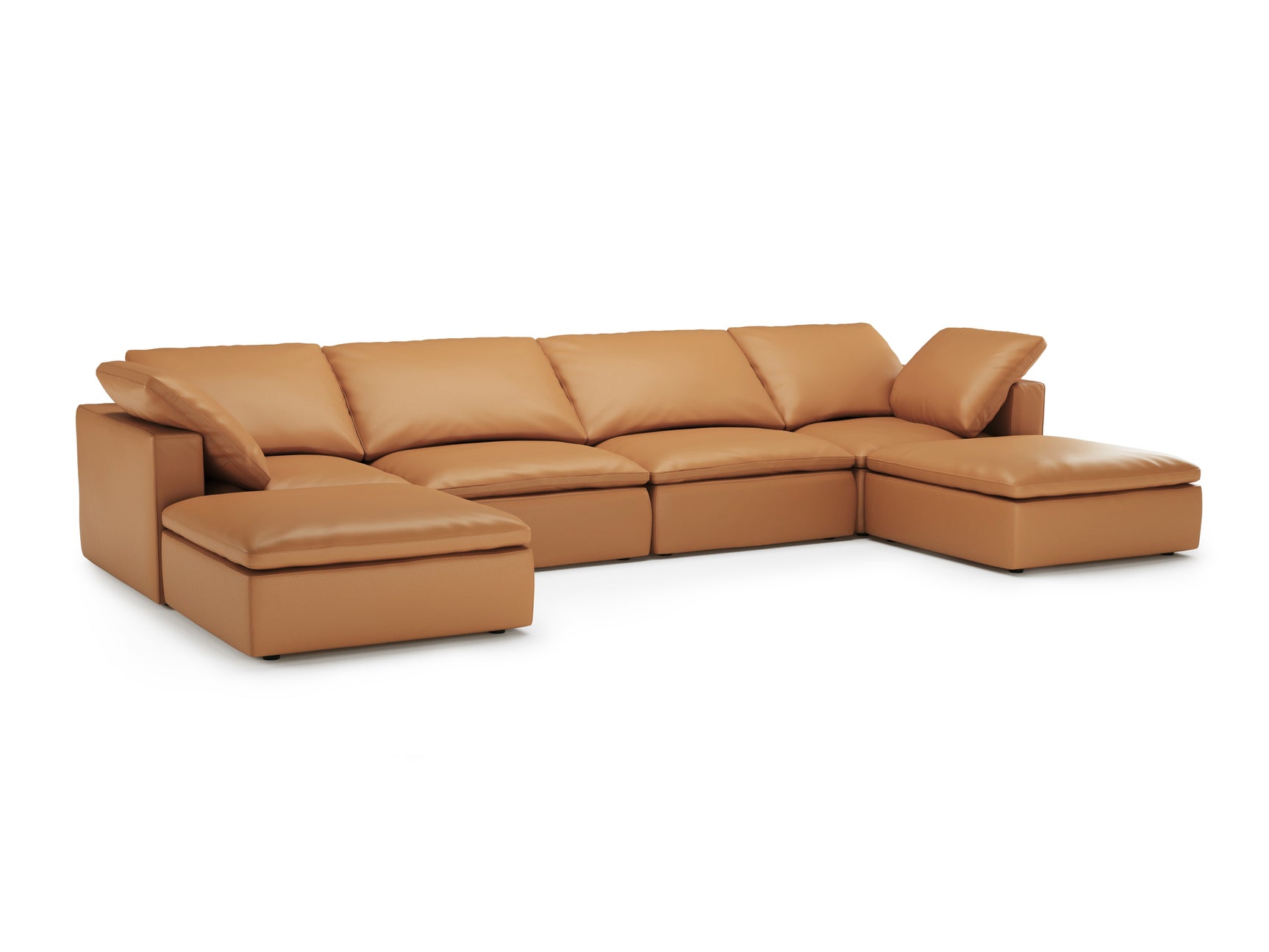 Claire Leather Modular Sofa