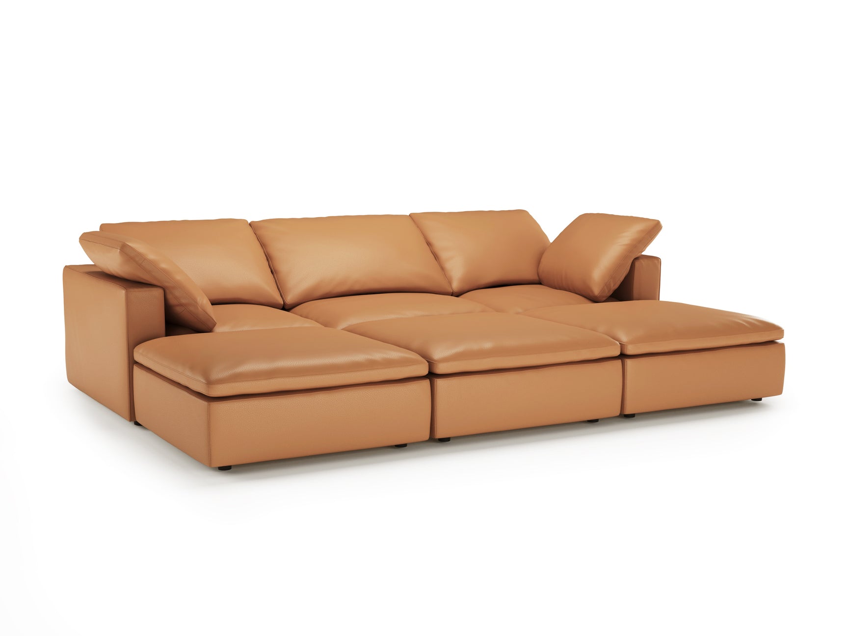 Claire Leather Modular Sofa