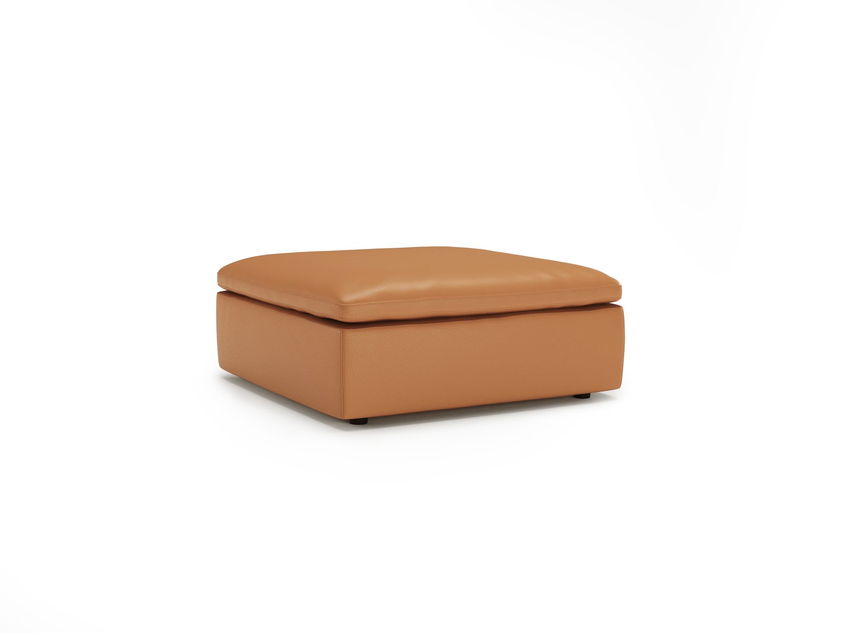 Claire Leather Ottoman