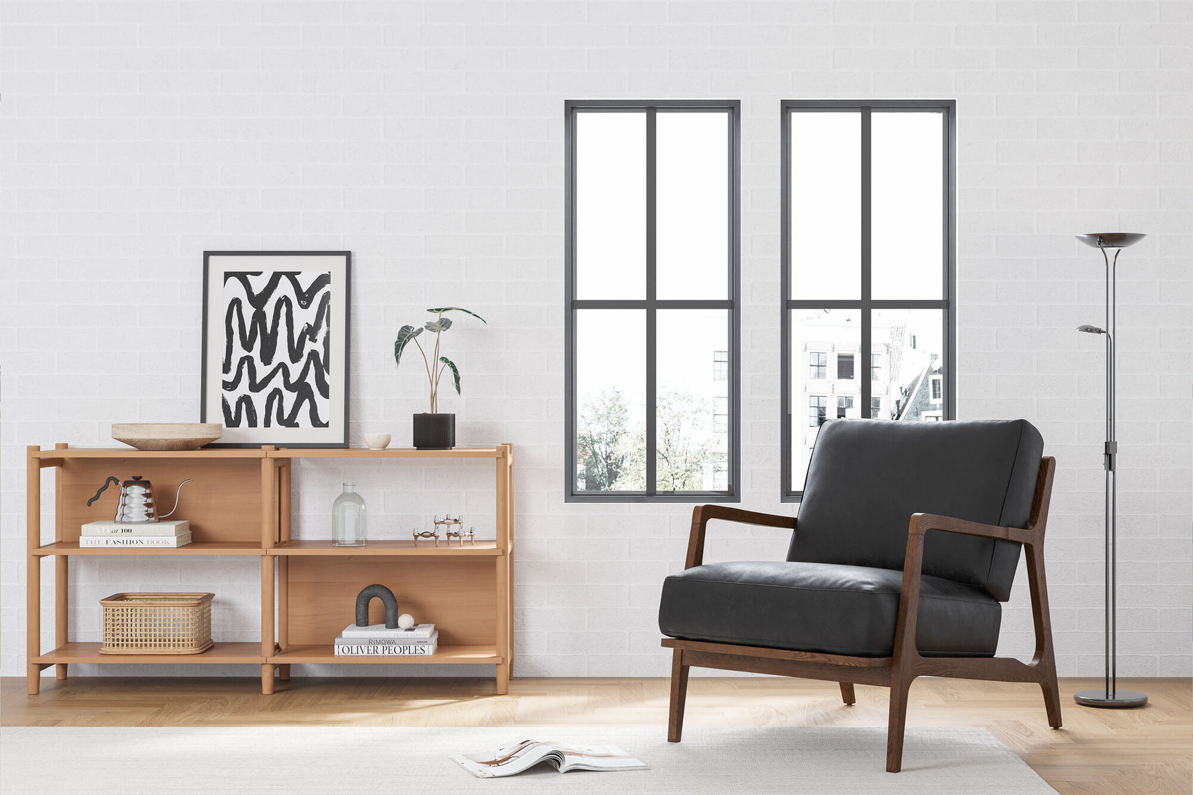 Ella Leather Accent Chair