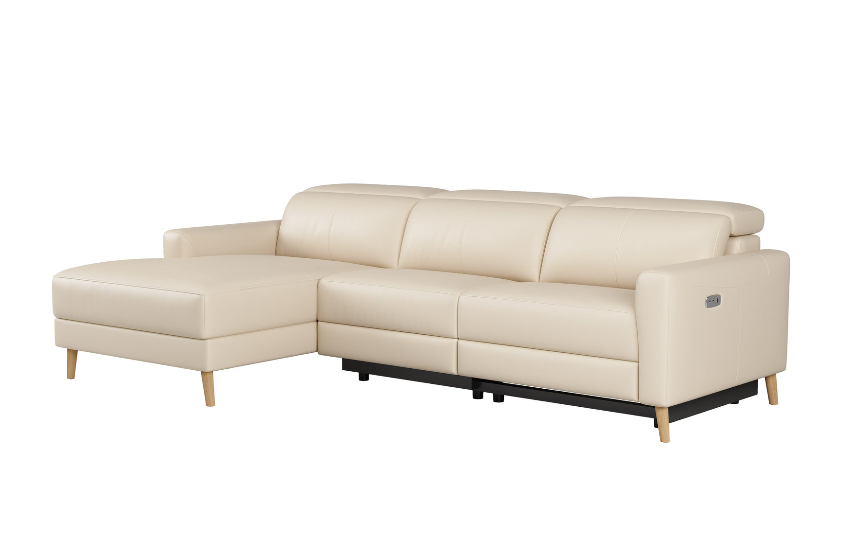 Elodie Leather Recliner Sectional Sofa