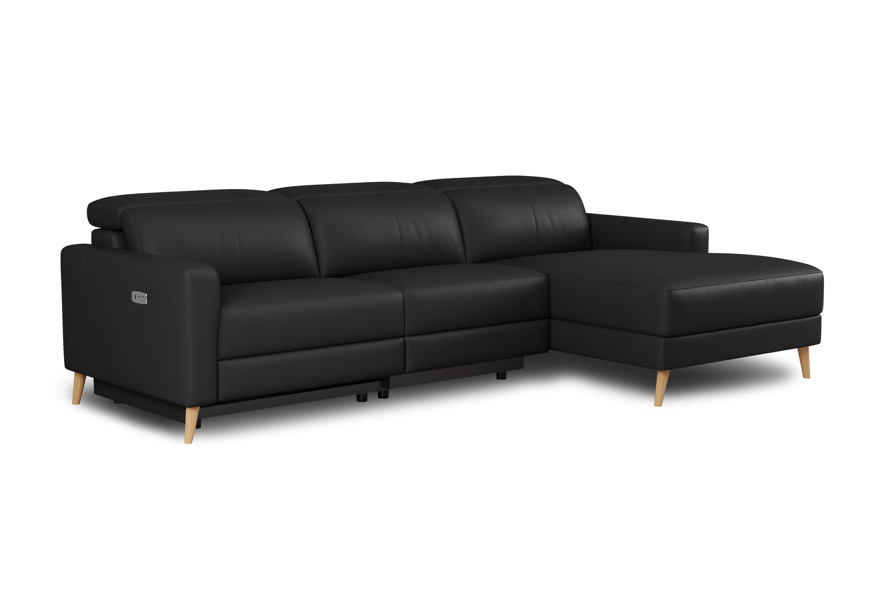 Elodie Leather Recliner Sectional Sofa