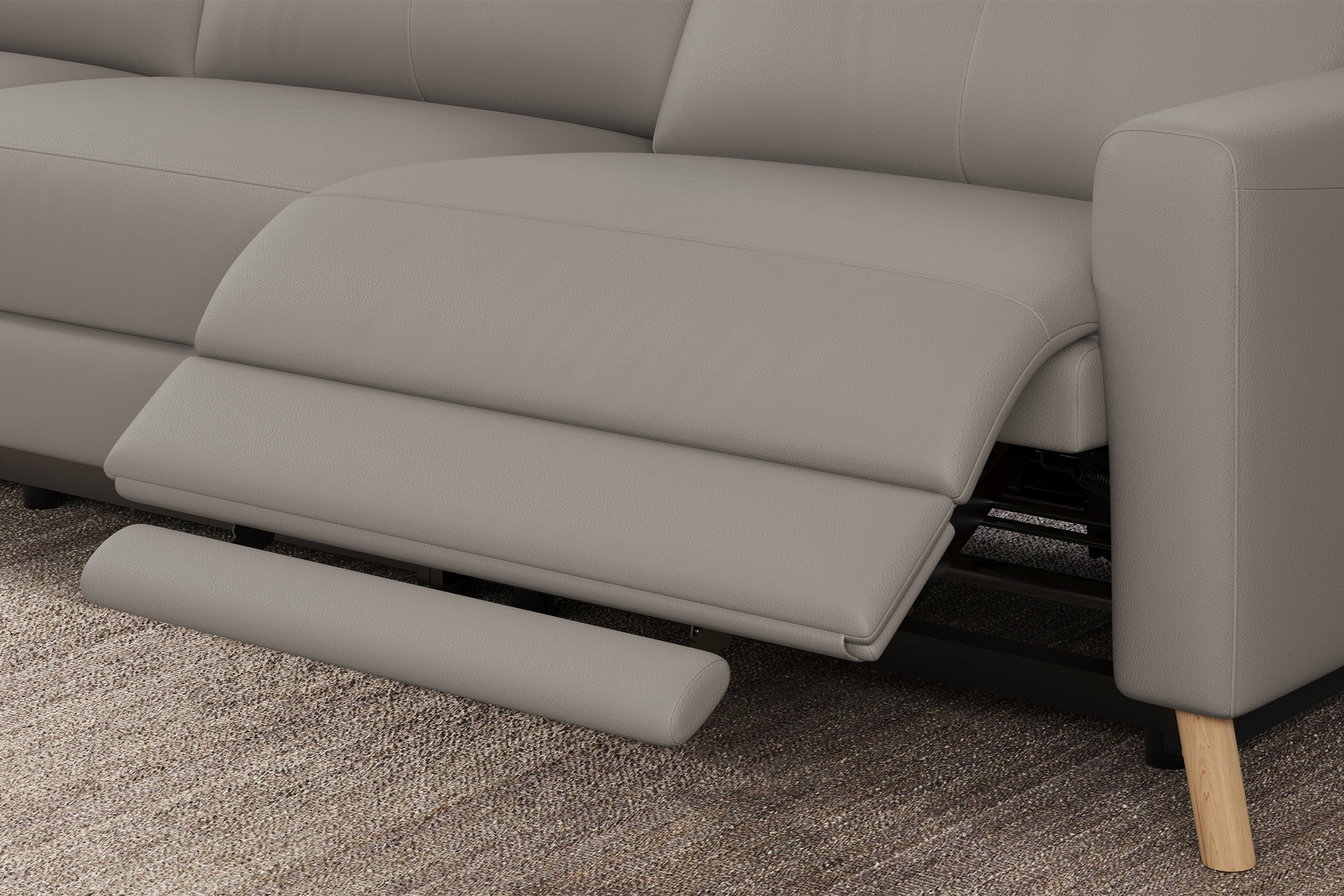 Elodie Leather Recliner Sectional Sofa