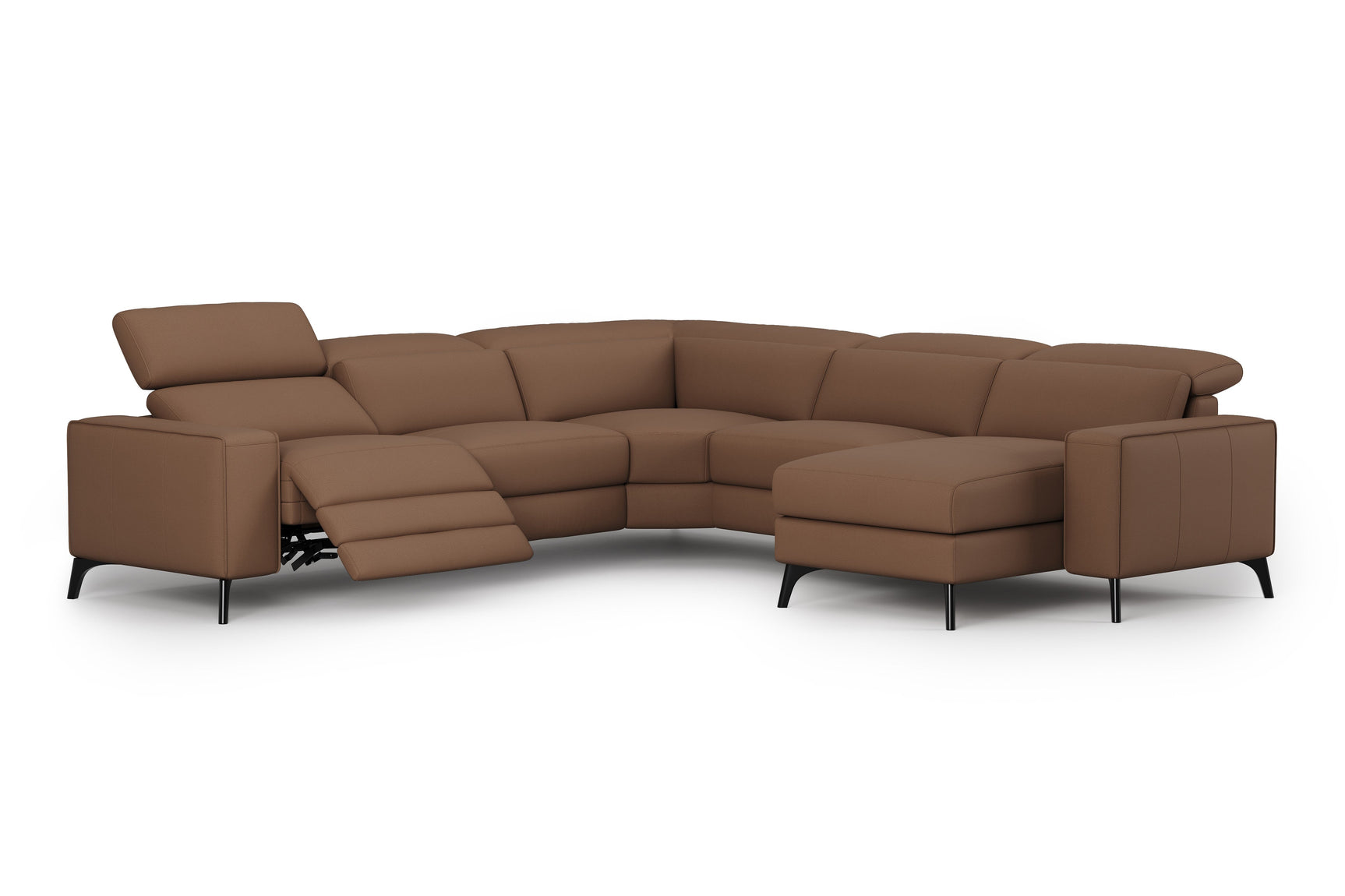 Esther Leather Corner Recliner Sectional Sofa