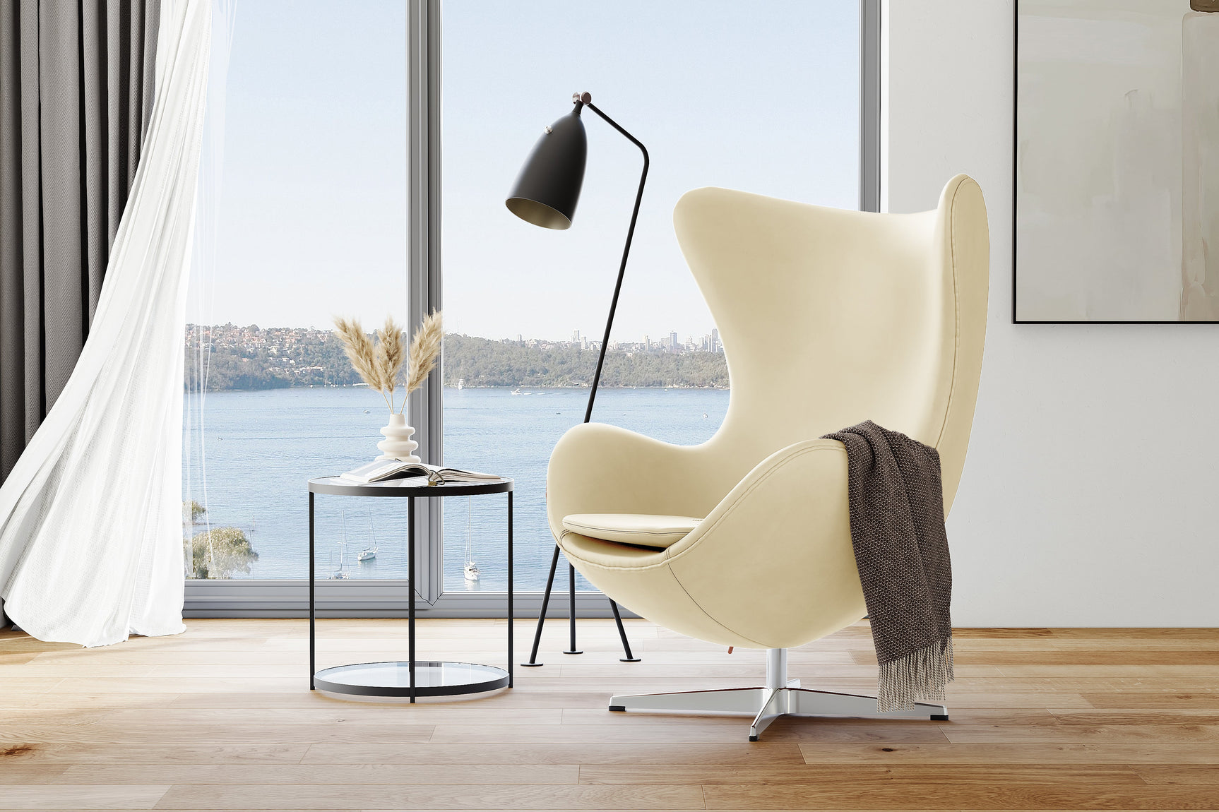 Finola Leather Accent Chair