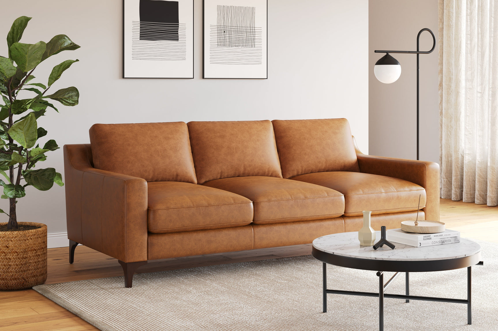 Hannah Leather Sofa