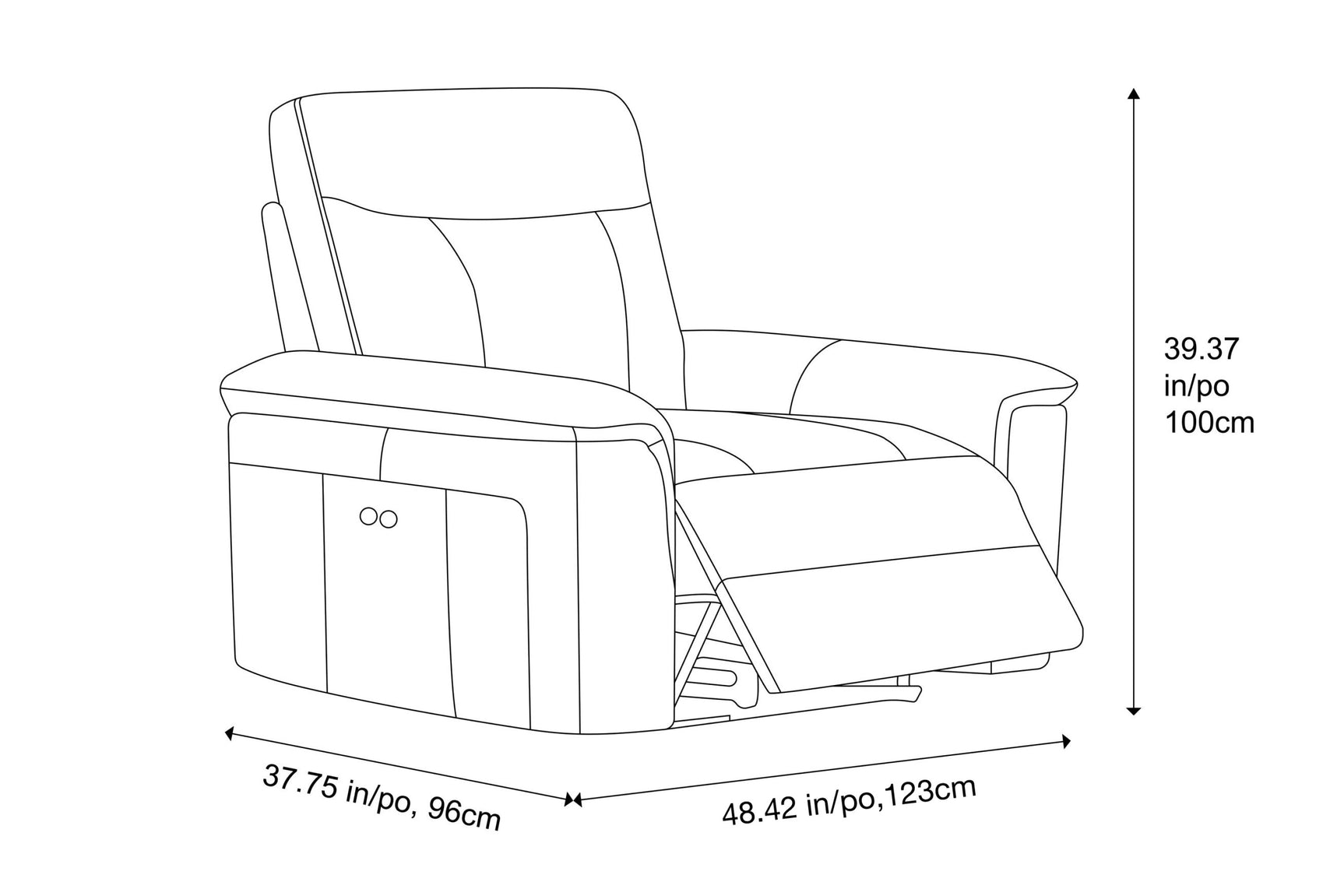 Heidi Leather Recliner Chair