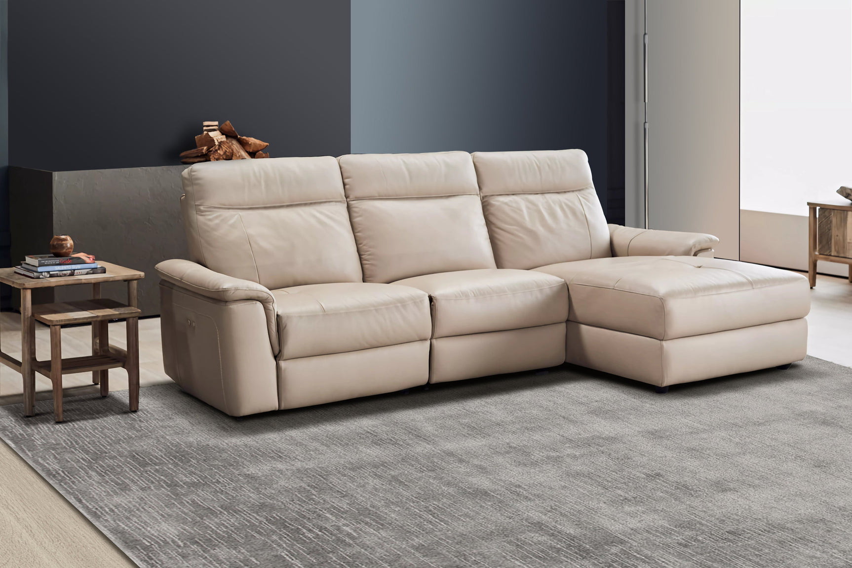 Heidi Leather Recliner Sectional Sofa