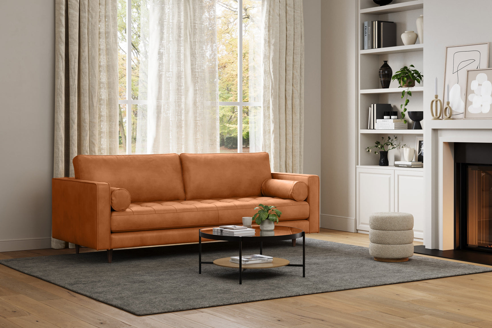 Isabella Leather Sofa