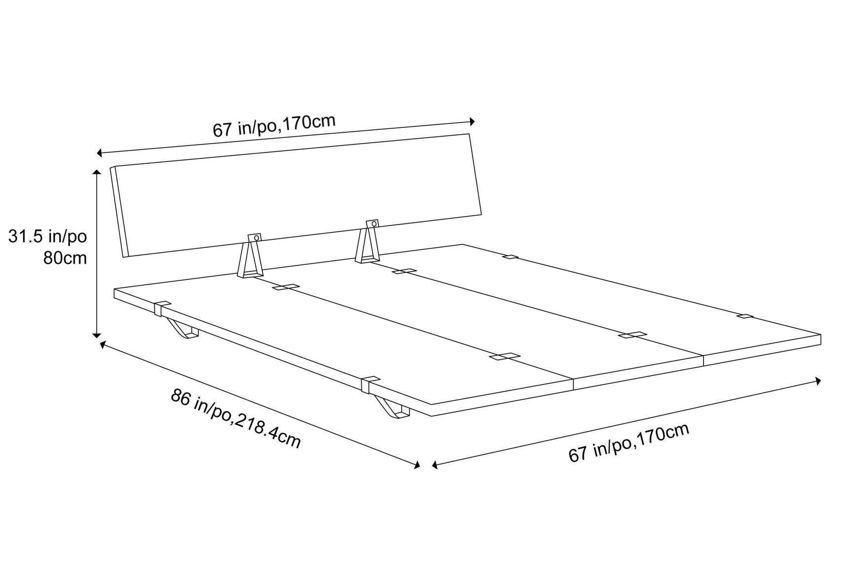 Jade Wood Bed Frame