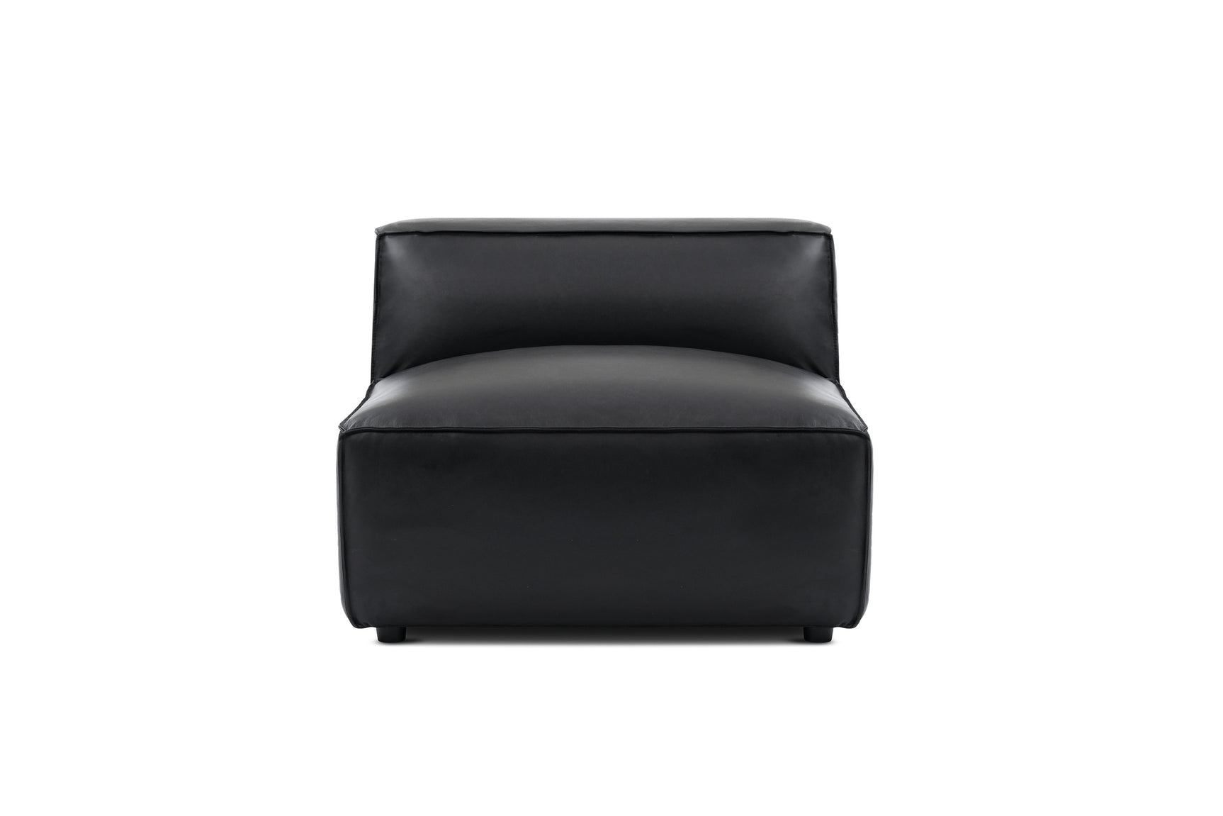 Nathan Leather Armless Sofa Module