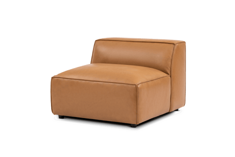 Nathan Leather Armless Sofa Module
