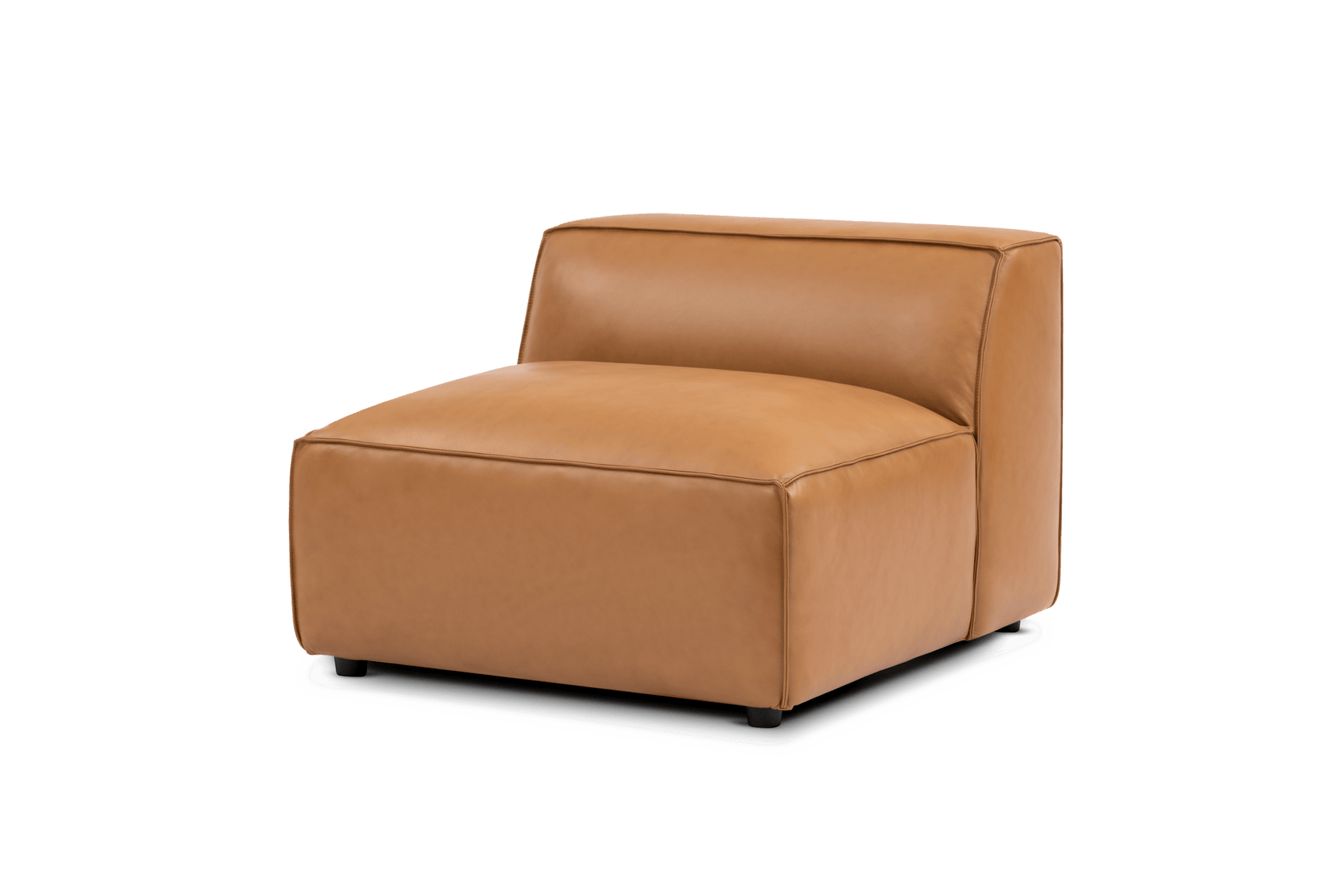 Nathan Leather Armless Sofa Module