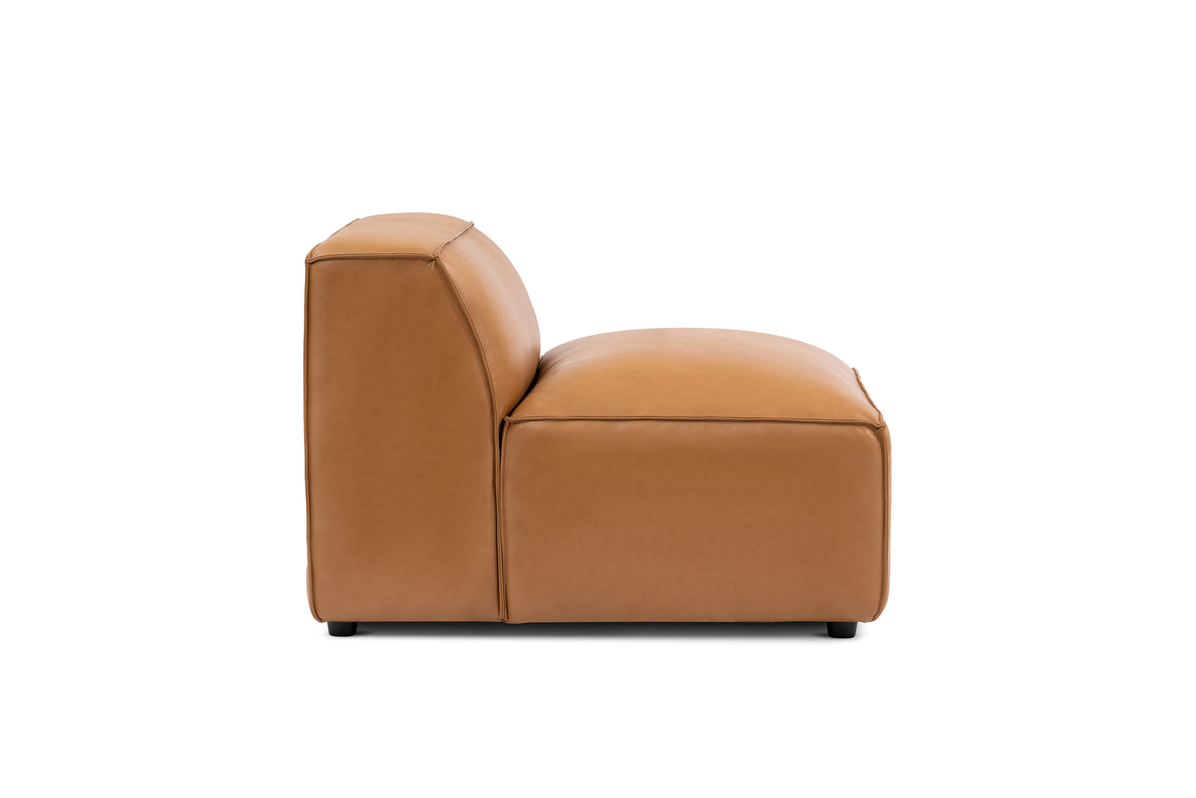 Nathan Leather Armless Sofa Module