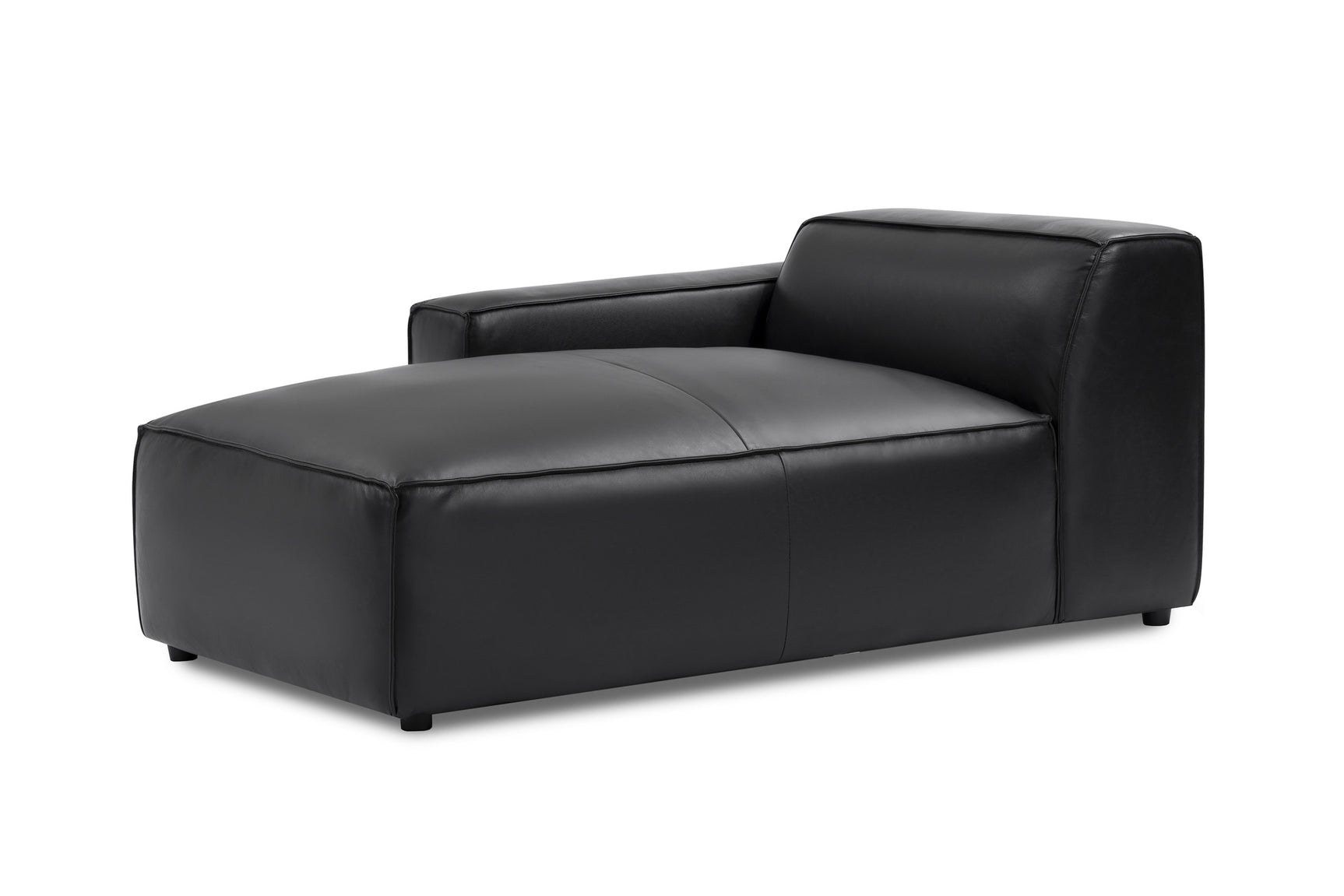 Nathan Leather Left Chaise Sofa Module