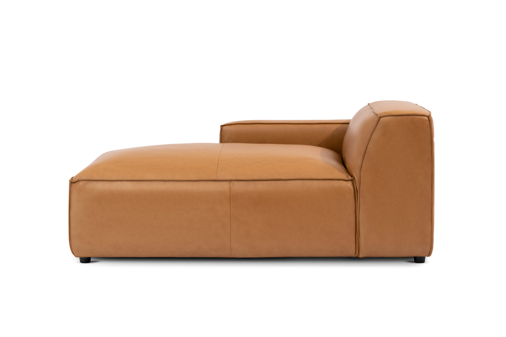 Nathan Leather Left Chaise Sofa Module