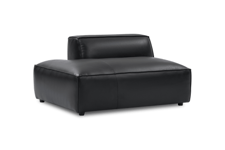 Nathan Leather Left Open-End Sofa Module