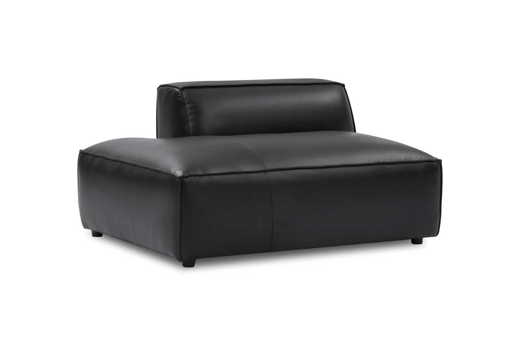 Nathan Leather Left Open-End Sofa Module