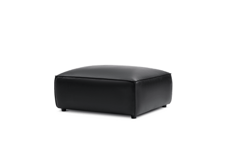 Nathan Leather Ottoman