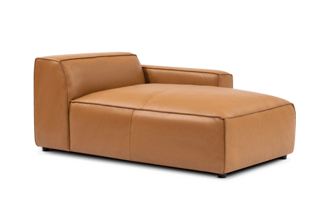 Nathan Leather Right Chaise Sofa Module