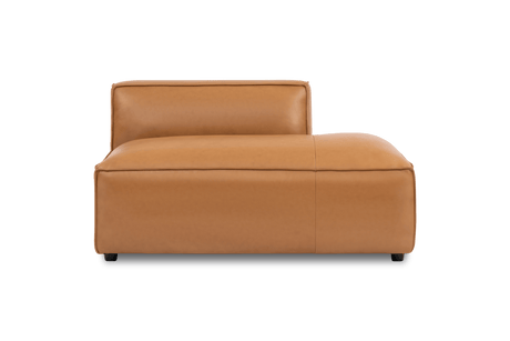 Nathan Leather Right Open-End Sofa Module