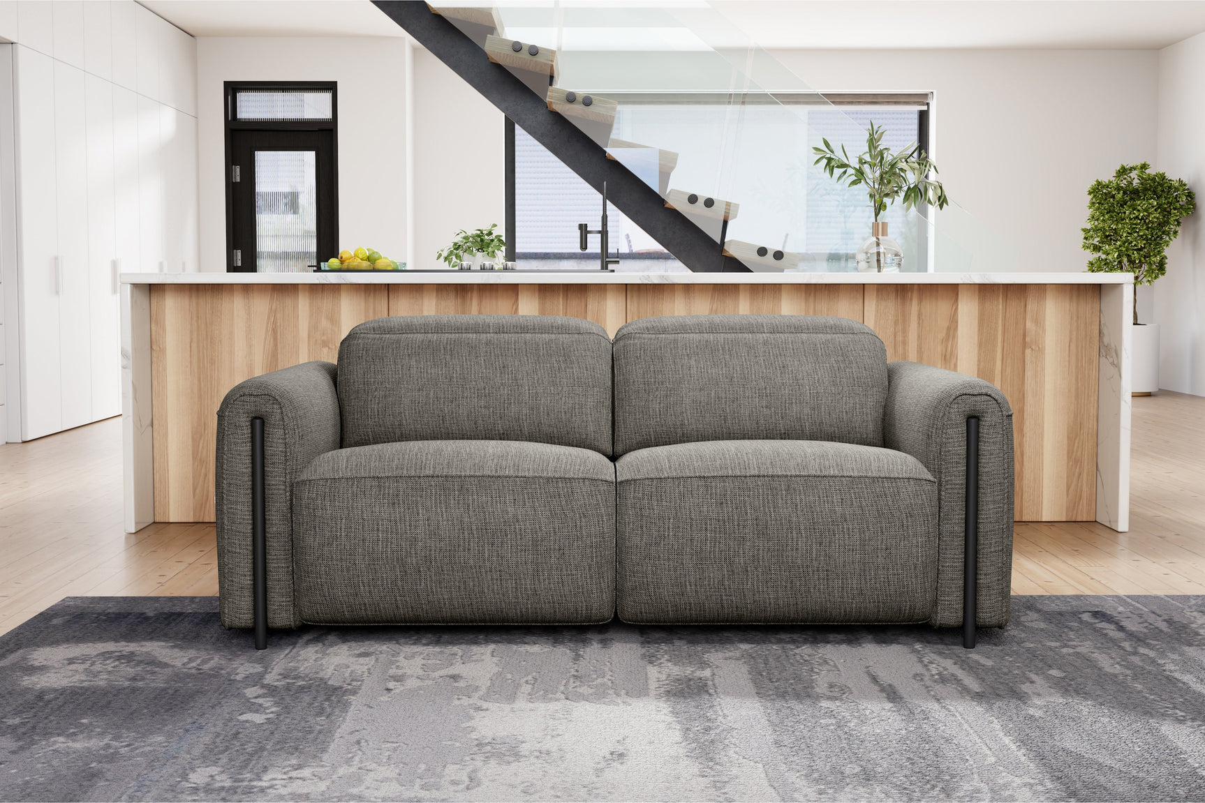 Octavia Fabric Dual Reclining Cloud Sofa