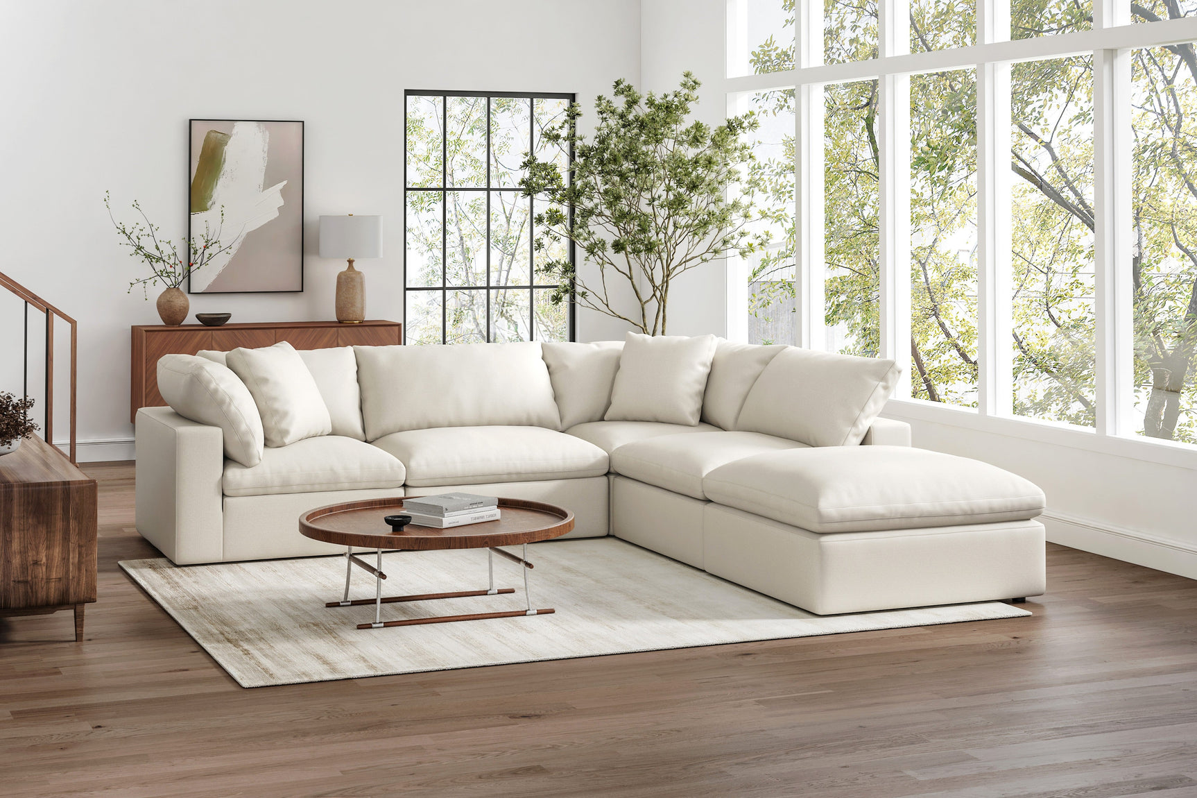 Ophelia Fabric Modular Sectional Sofa