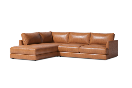 Serena Leather Sectional Sofa