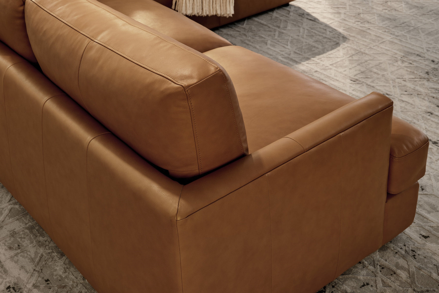 Serena Leather Sectional Sofa