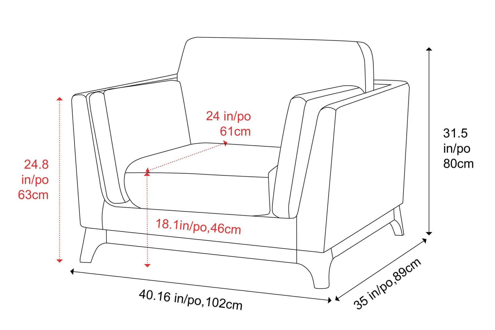 Sintra Fabric Accent Chair
