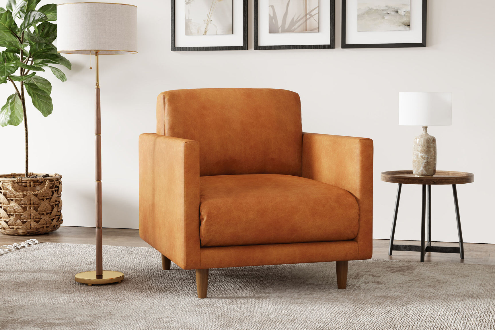 Toulon Leather Accent Chair