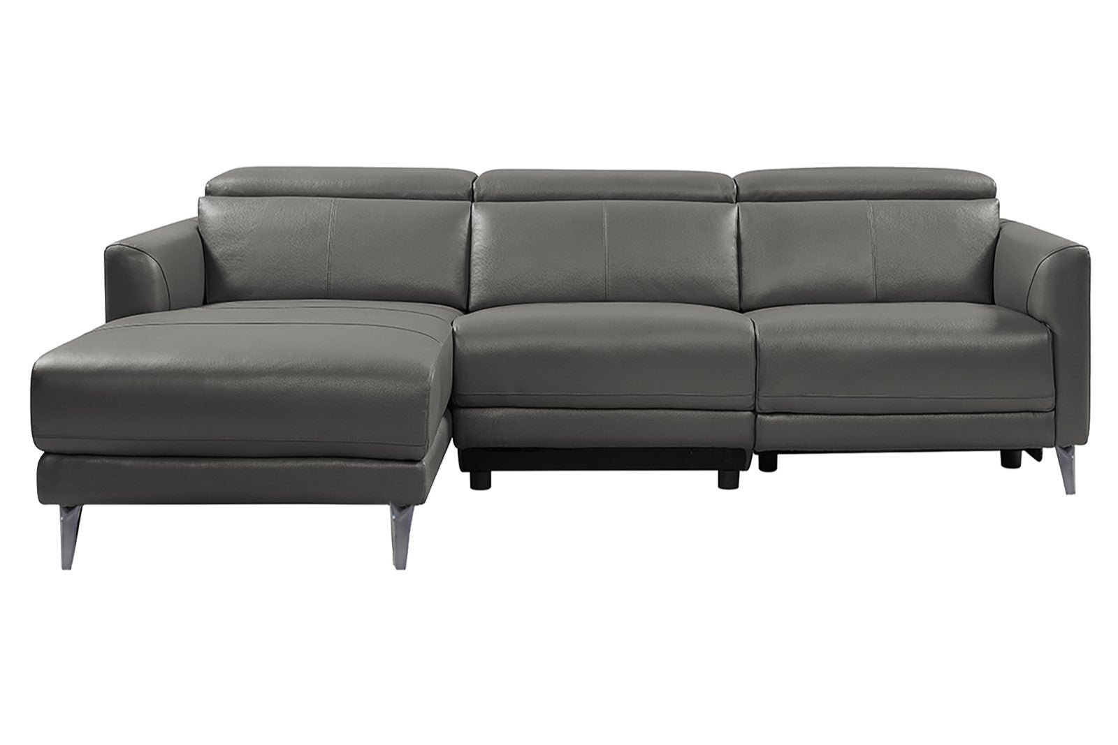 Andria Leather Reclining Sectional Sofa