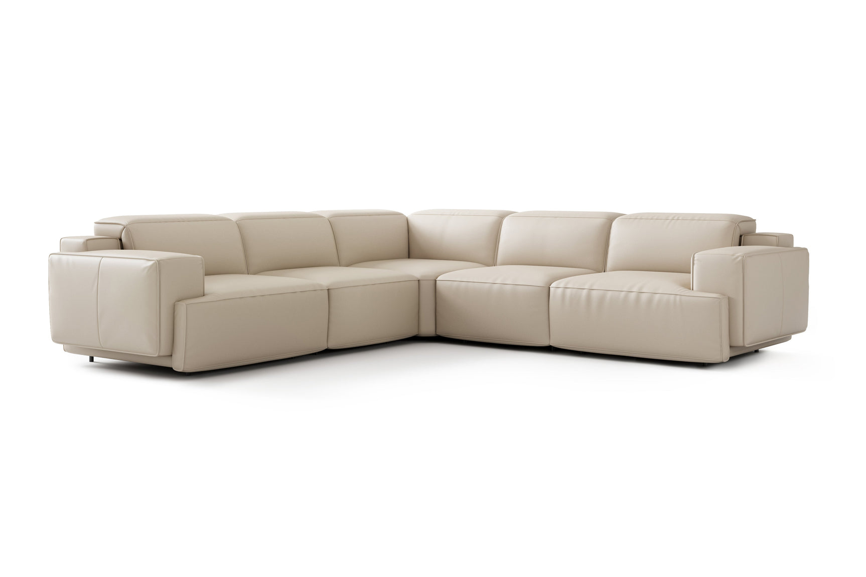 Valentina Leather Corner Recliner Sectional