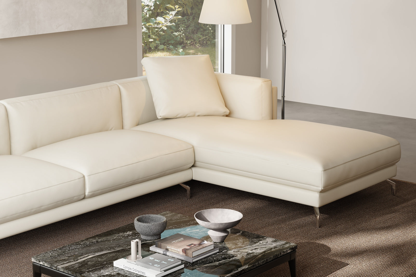 Zadar Leather Sectional Sofa