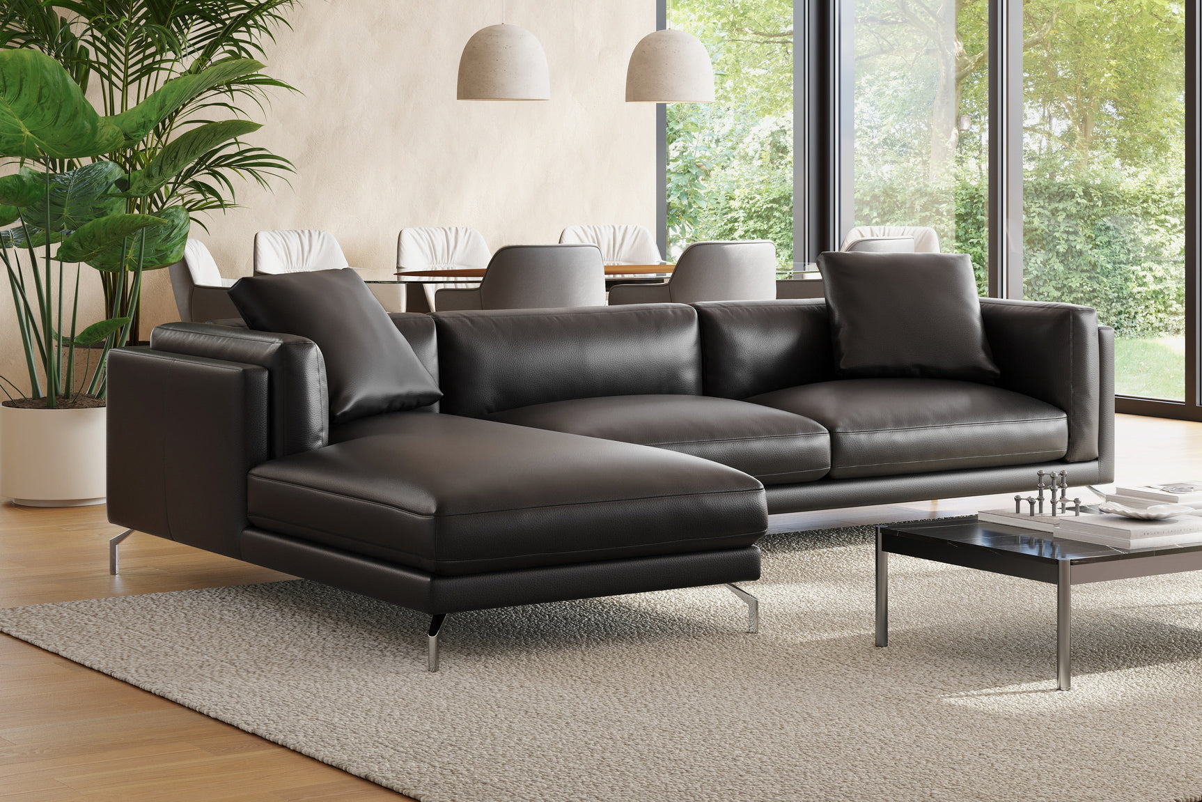 Zadar Leather Sectional Sofa