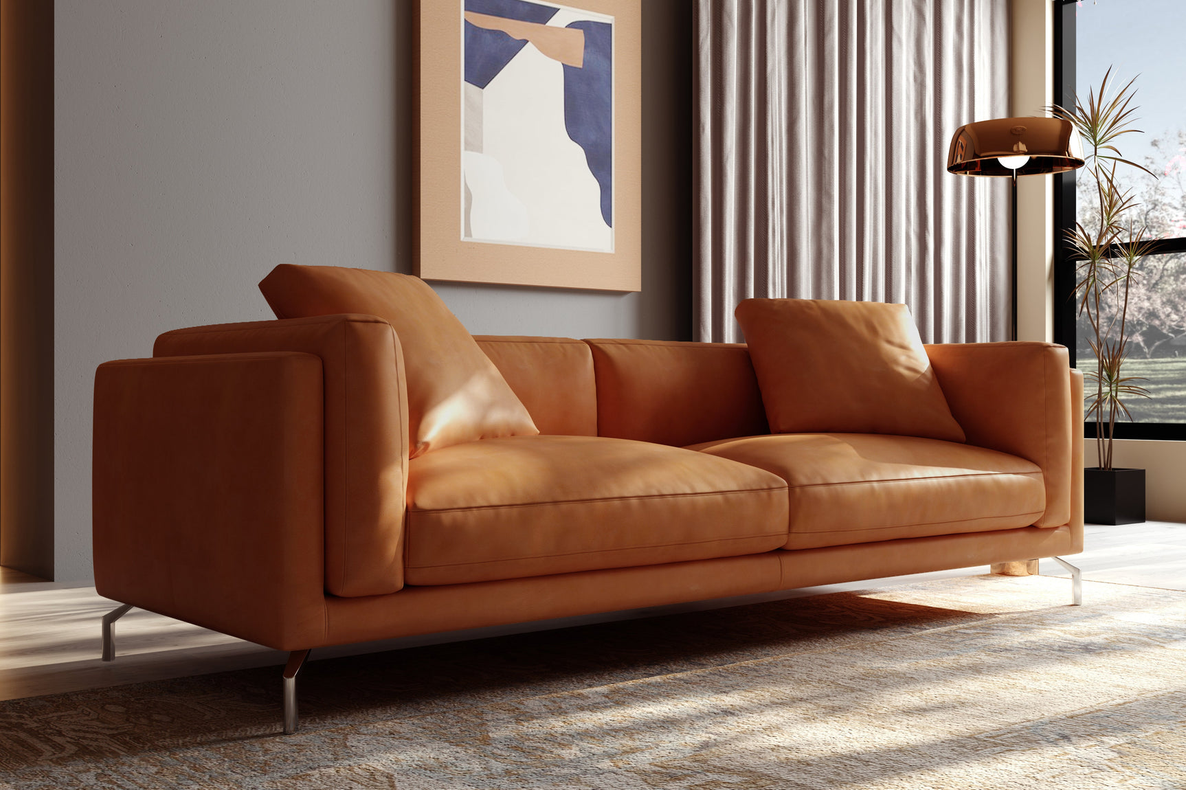 Zadar Leather Sofa