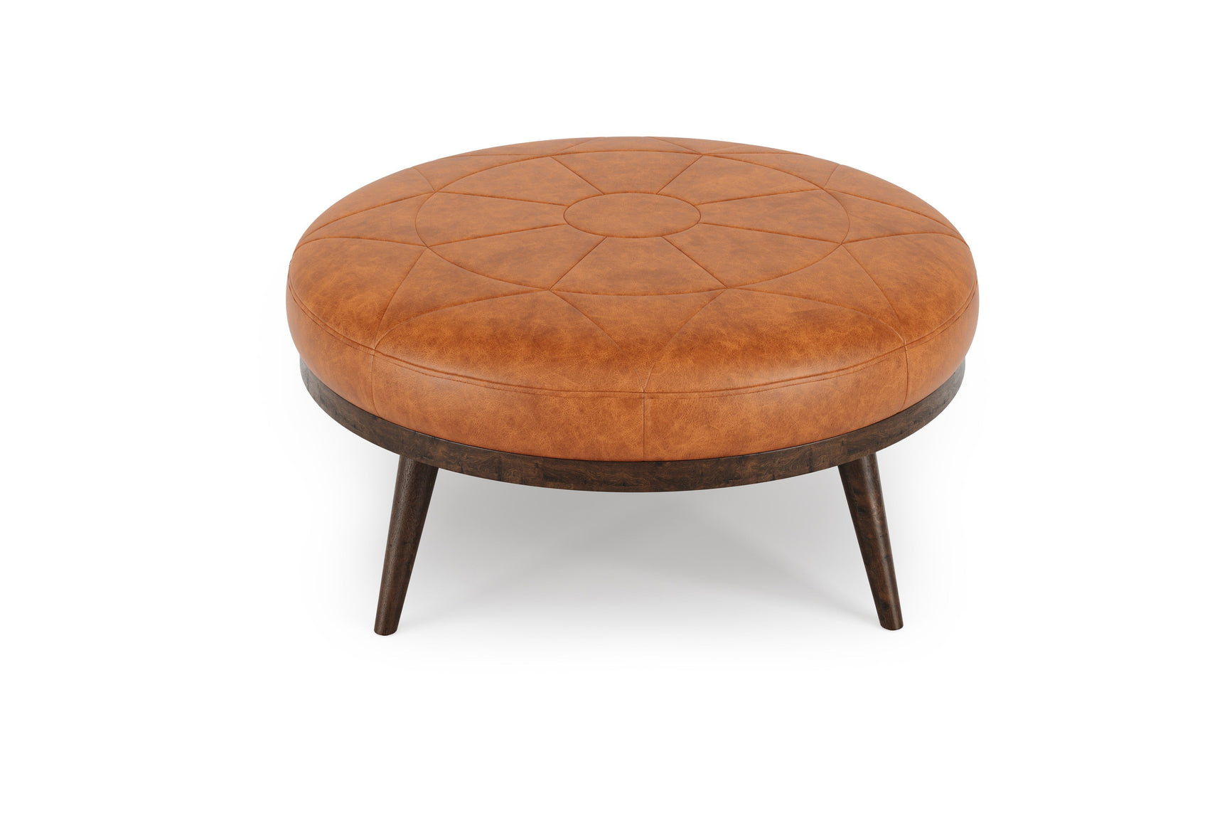 Zoe Leather Ottoman