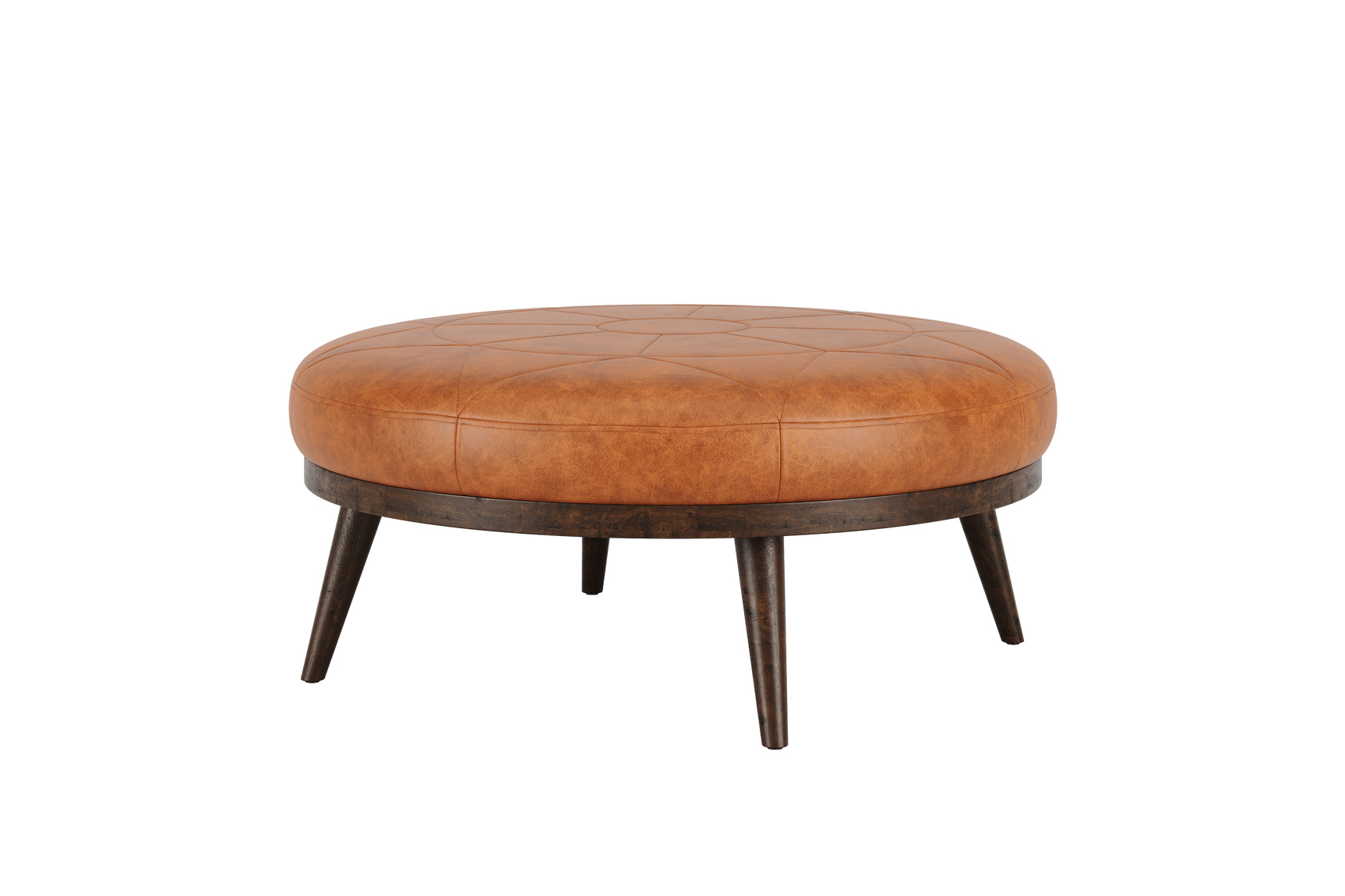 Zoe Leather Ottoman