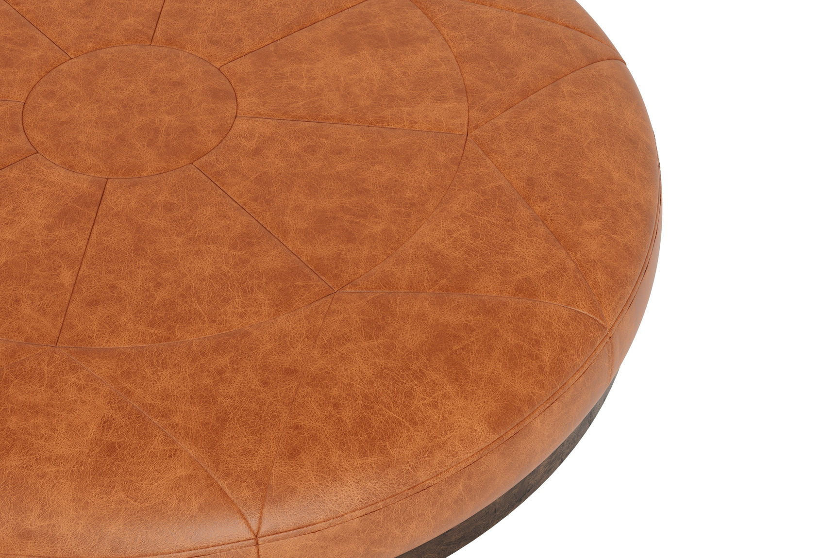 Zoe Leather Ottoman