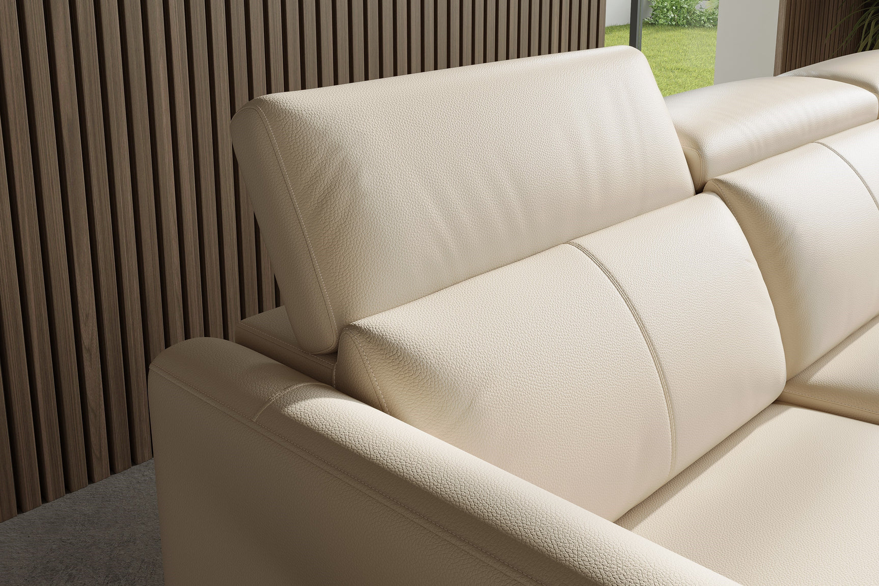 Andria Leather Reclining Sectional Sofa