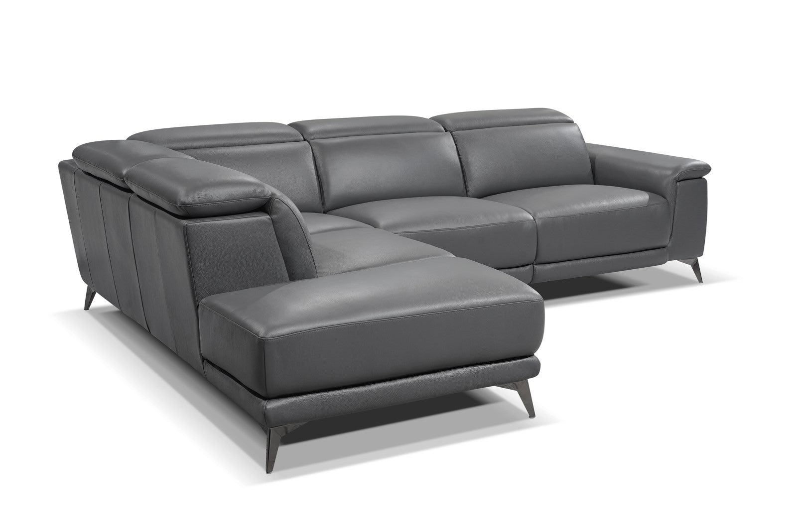 Pista Leather Reclining Sectional Sofa