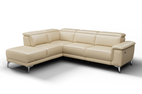 Pista Leather Reclining Sectional Sofa