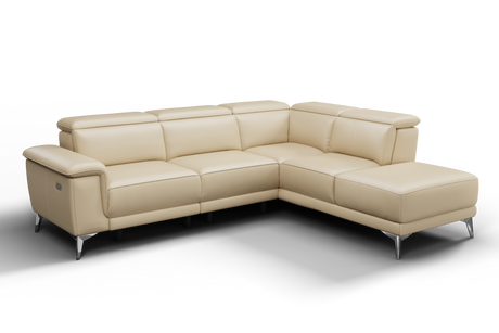 Pista Leather Reclining Sectional Sofa