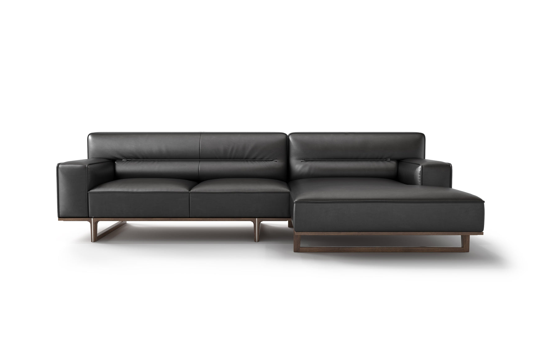 Varna Leather Sectional Sofa