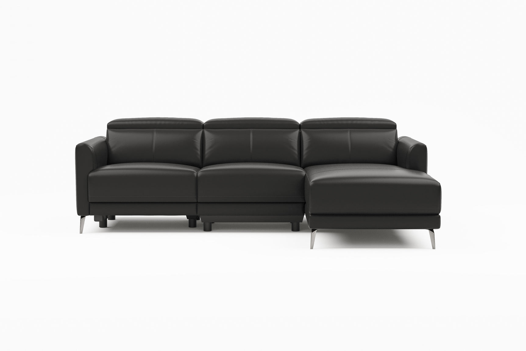 Andria Leather Reclining Sectional Sofa